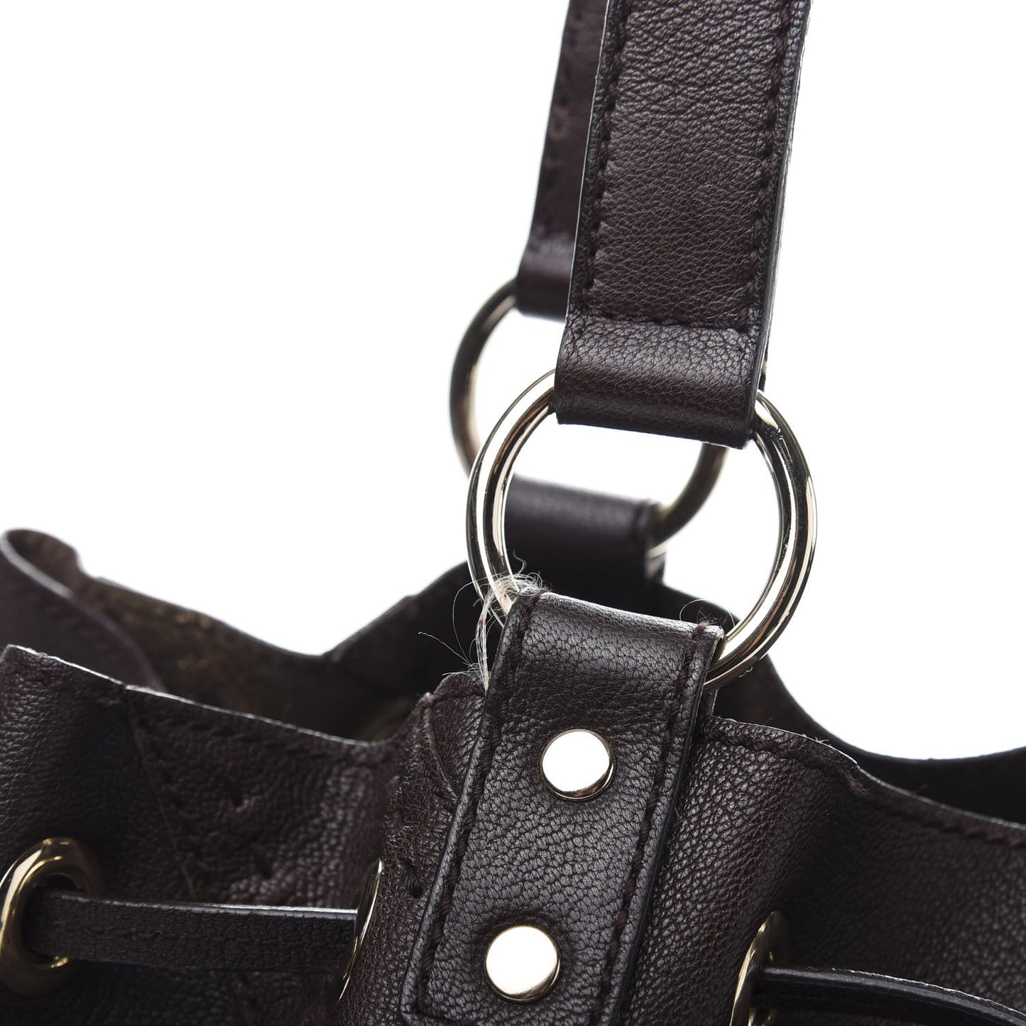 Calfskin Reversible Double Sac Y Tote Gold Brown