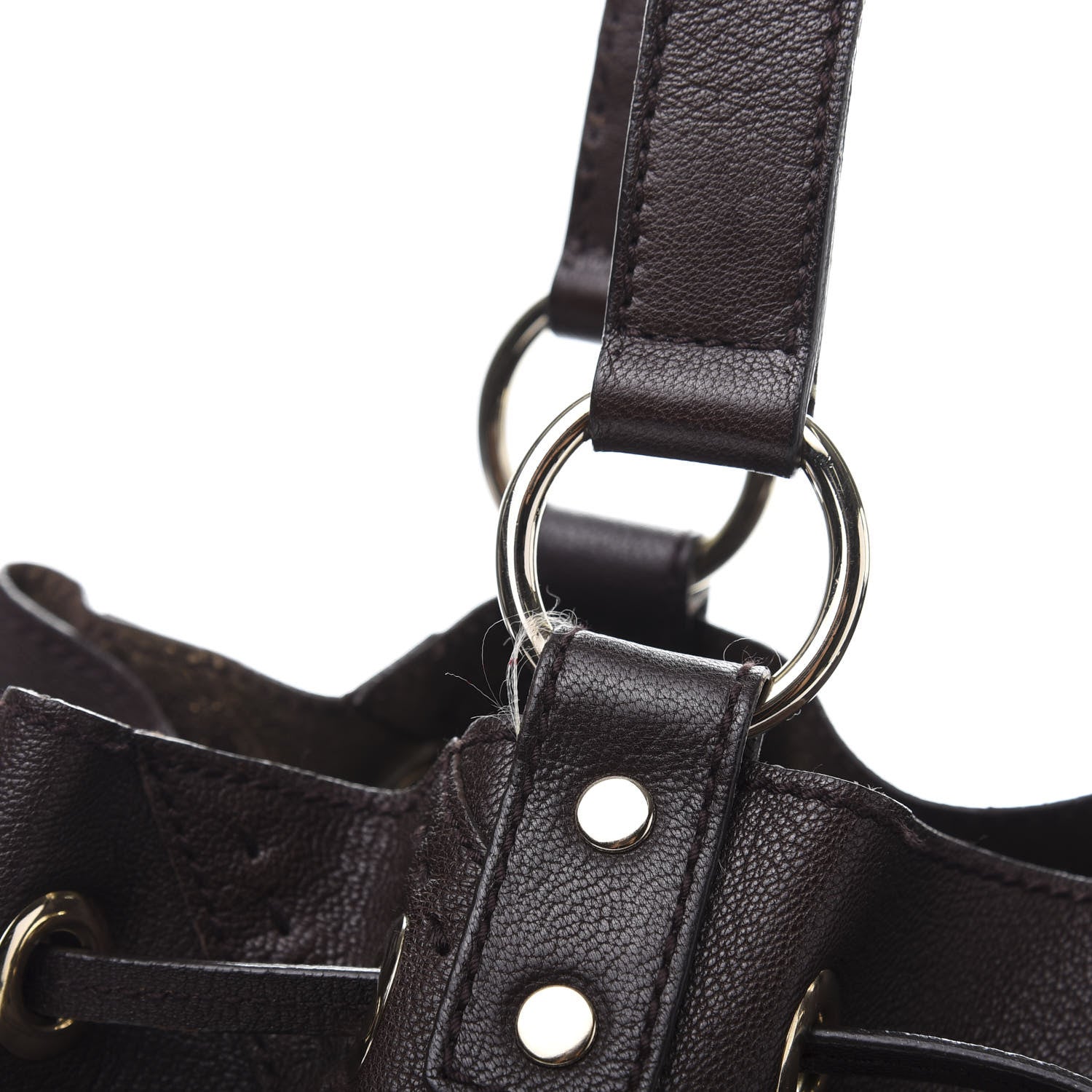 Saint Laurent Calfskin Reversible Double Sac Y Tote Gold Brown 9 of 12