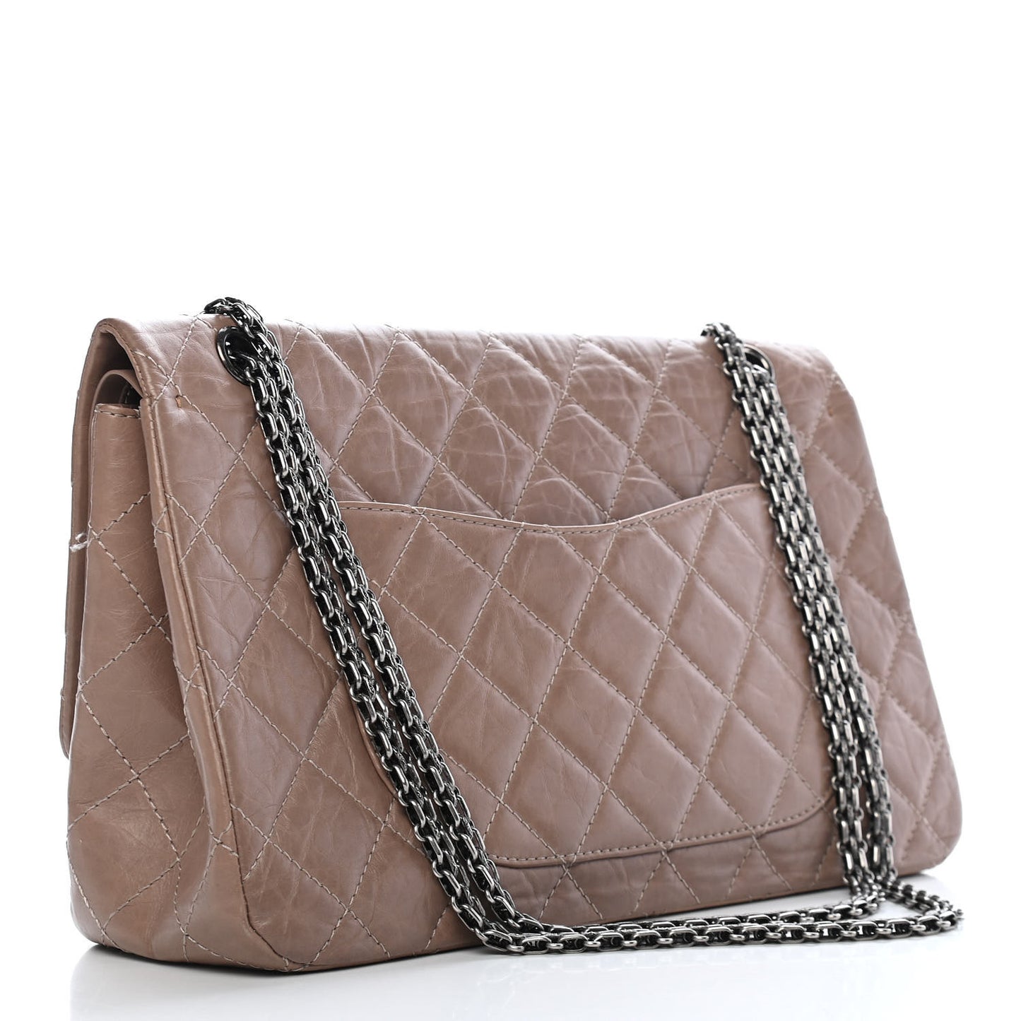Aged Calfskin Quilted 2.55 Reissue 227 Flap Brown