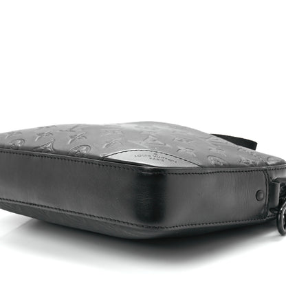 Louis Vuitton Calfskin Monogram Shadow Duo Messenger Black 8 of 10