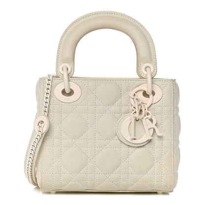 Christian Dior Ultra Matte Calfskin Cannage Mini Lady Dior White 1 of 20