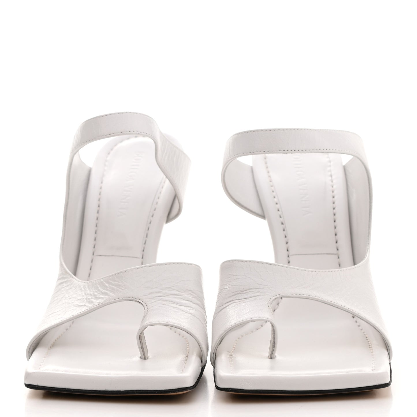 Nappa Crunch Lux Sandals 38 Optic White