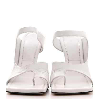 Bottega Veneta Nappa Crunch Lux Sandals 38 Optic White 4 of 8