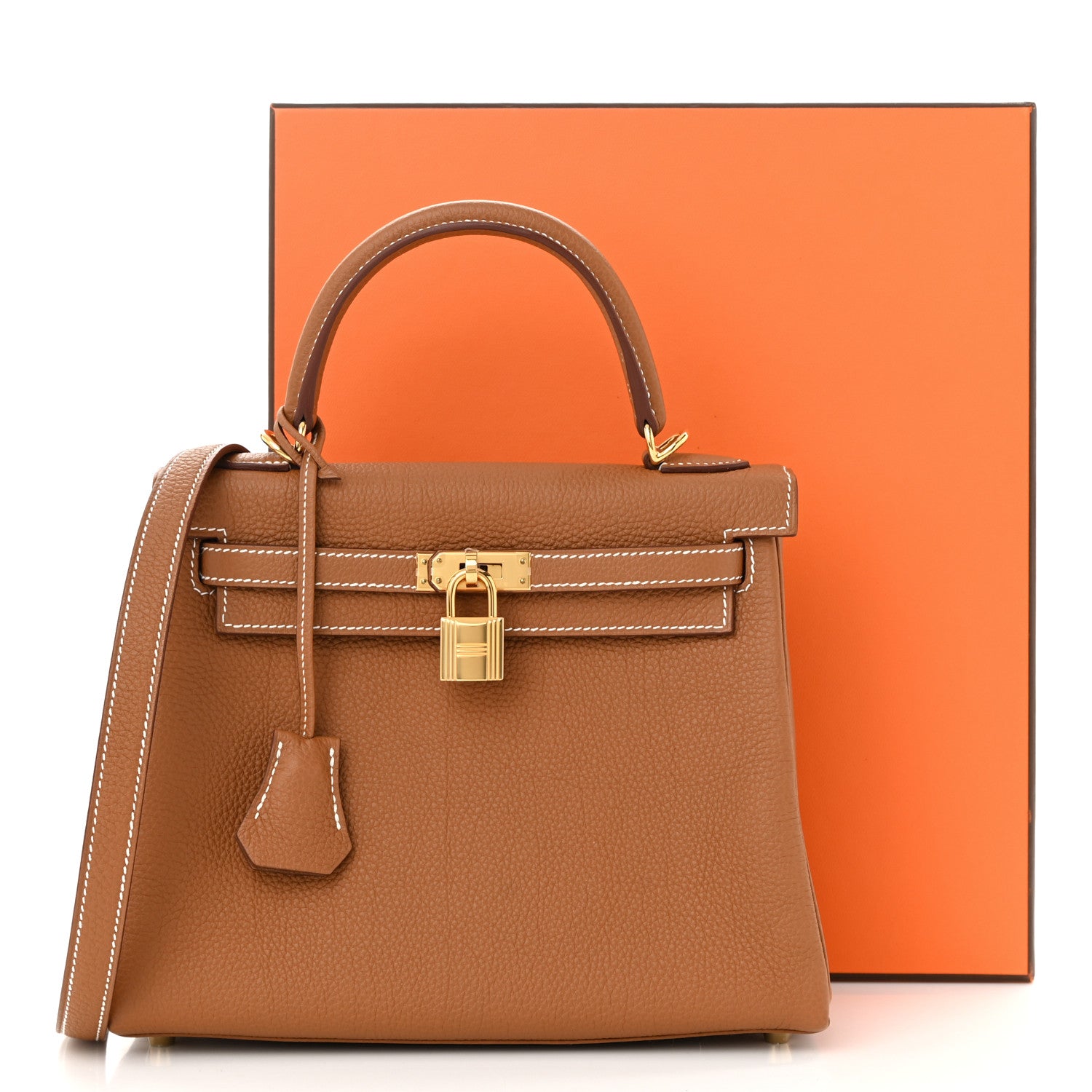 Hermes Togo Kelly Retourne 25 Gold 11 of 11