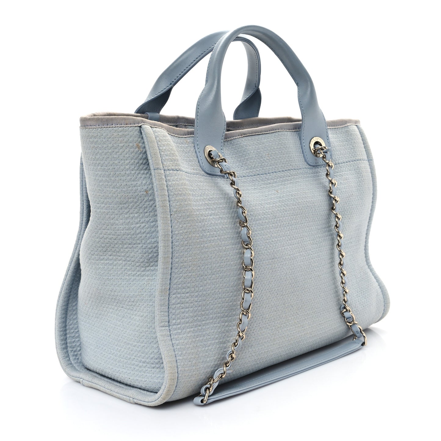 Mixed Fibers Small Deauville Tote Light Blue