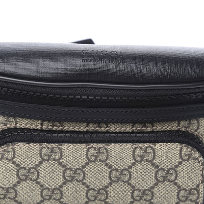 Gucci GG Supreme Monogram Belt Bag Black 10 of 10