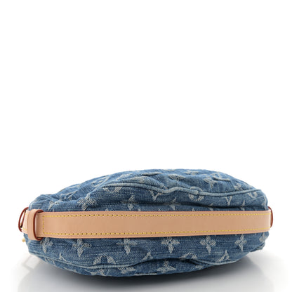 Louis Vuitton Monogram Denim Croissant MM Blue 4 of 10