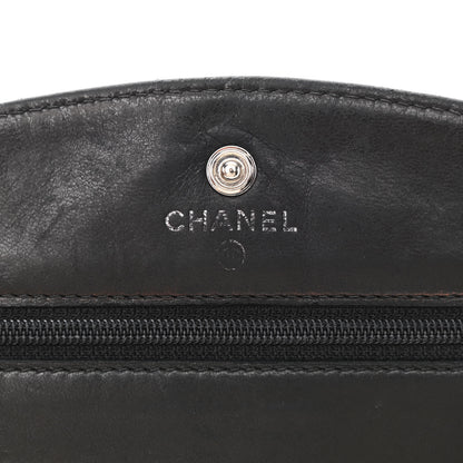 Chanel Caviar Timeless CC Wallet On Chain WOC Black 6 of 12