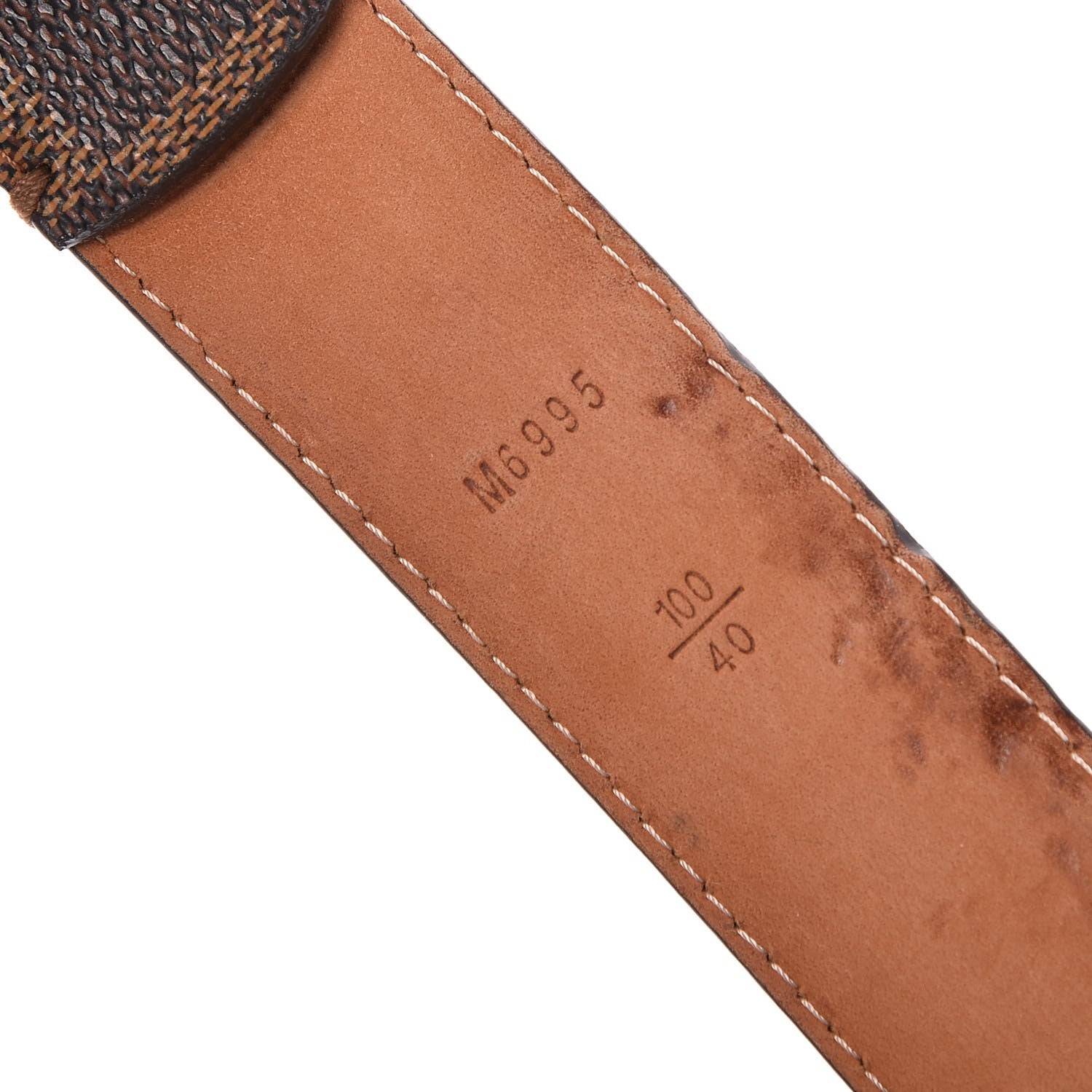 Louis Vuitton Damier Ebene 30mm Ellipse Belt 100 40 4 of 7