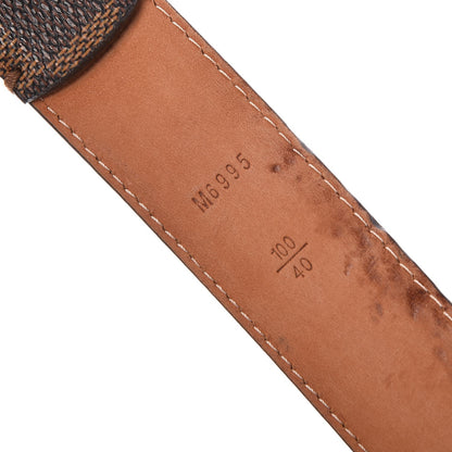 Louis Vuitton Damier Ebene 30mm Ellipse Belt 100 40 4 of 7