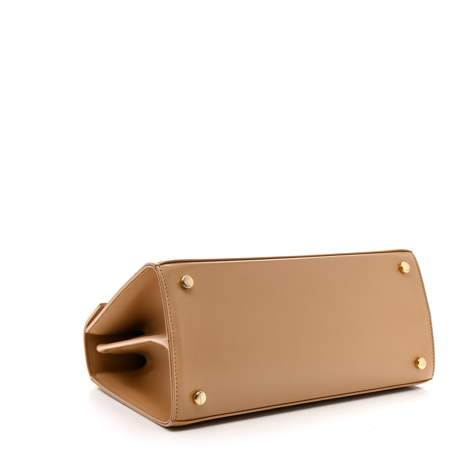 Salvatore Ferragamo Brushed Off Calfskin Iconic Large Top Handle Bag Camel 4 of 15