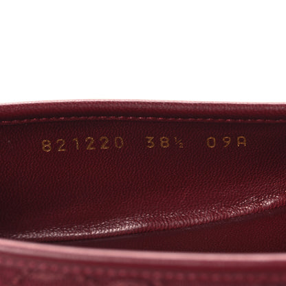 Gucci GG Monogram Horsebit Ballet Flats 38.5 Rosso Ancora 7 of 9