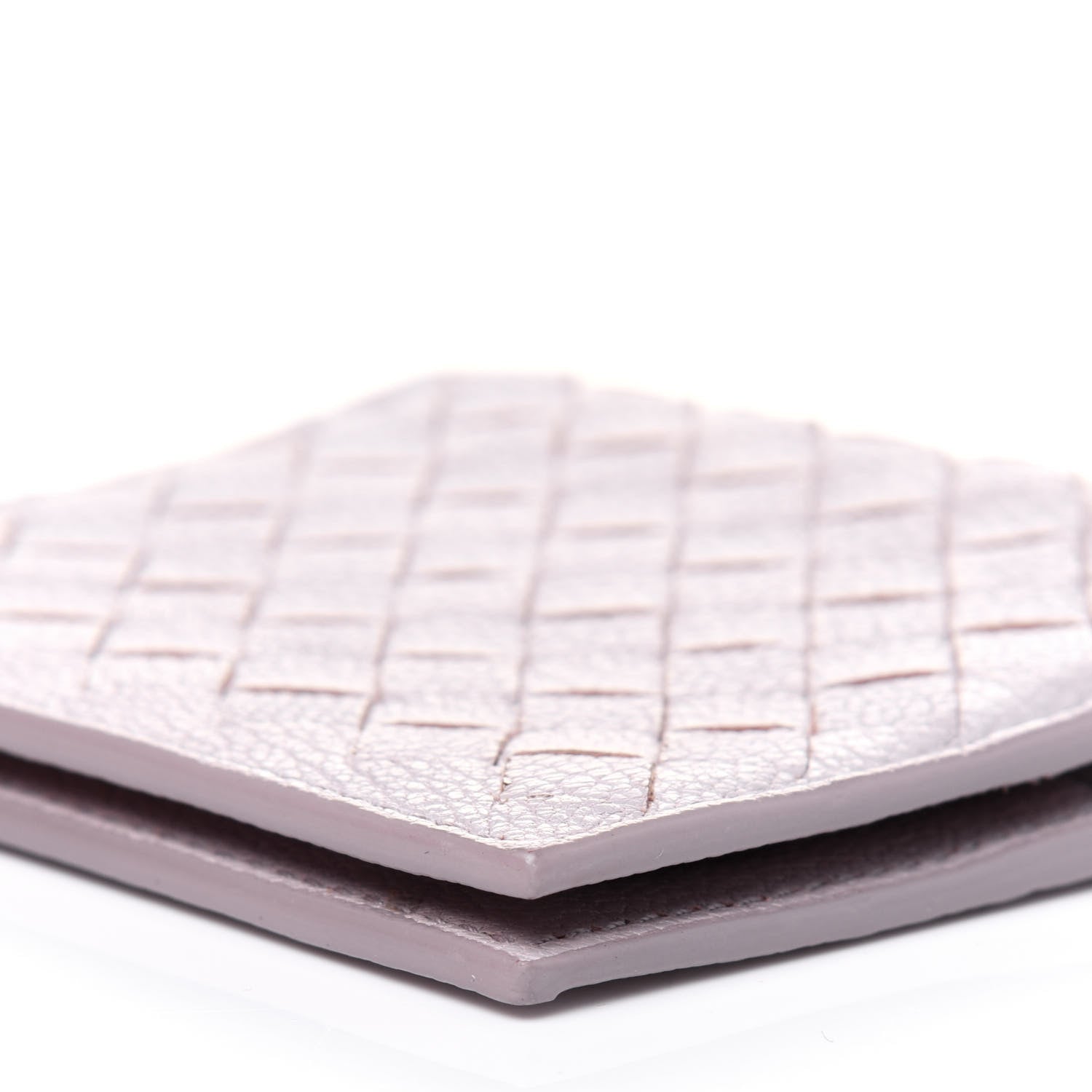 Bottega Veneta Goatskin Intrecciato Card Holder Pink 9 of 15