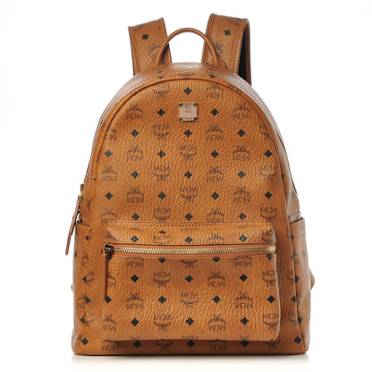 MCM Visetos Medium Stark Backpack Cognac 1 of 15