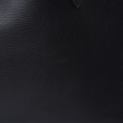 Burberry Grainy Calfskin Haymarket Check Medium Reversible Tote Black 28 of 30