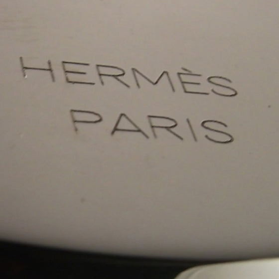 Hermes Palladium Vibrato Leather Necklace 2 of 3
