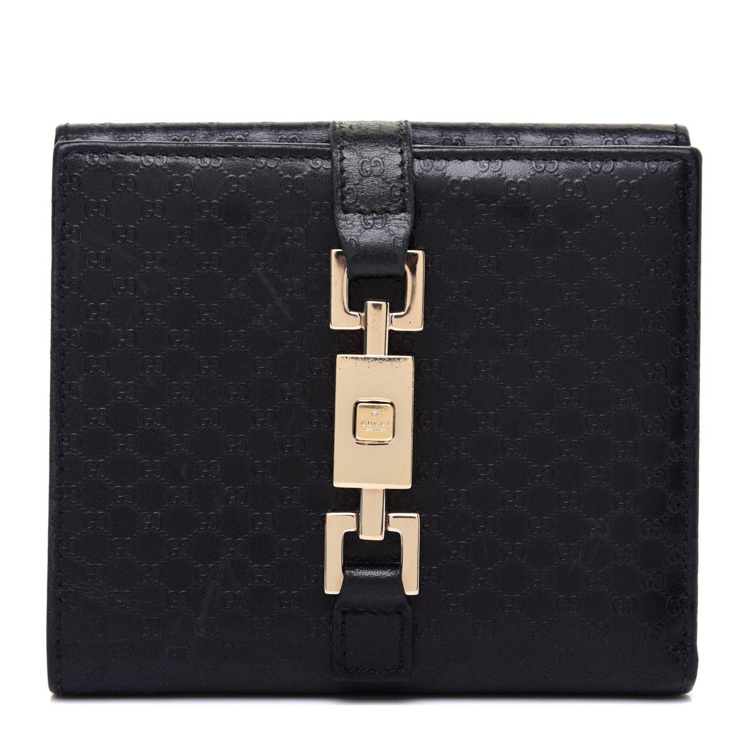 Microguccissima Compact Wallet Black