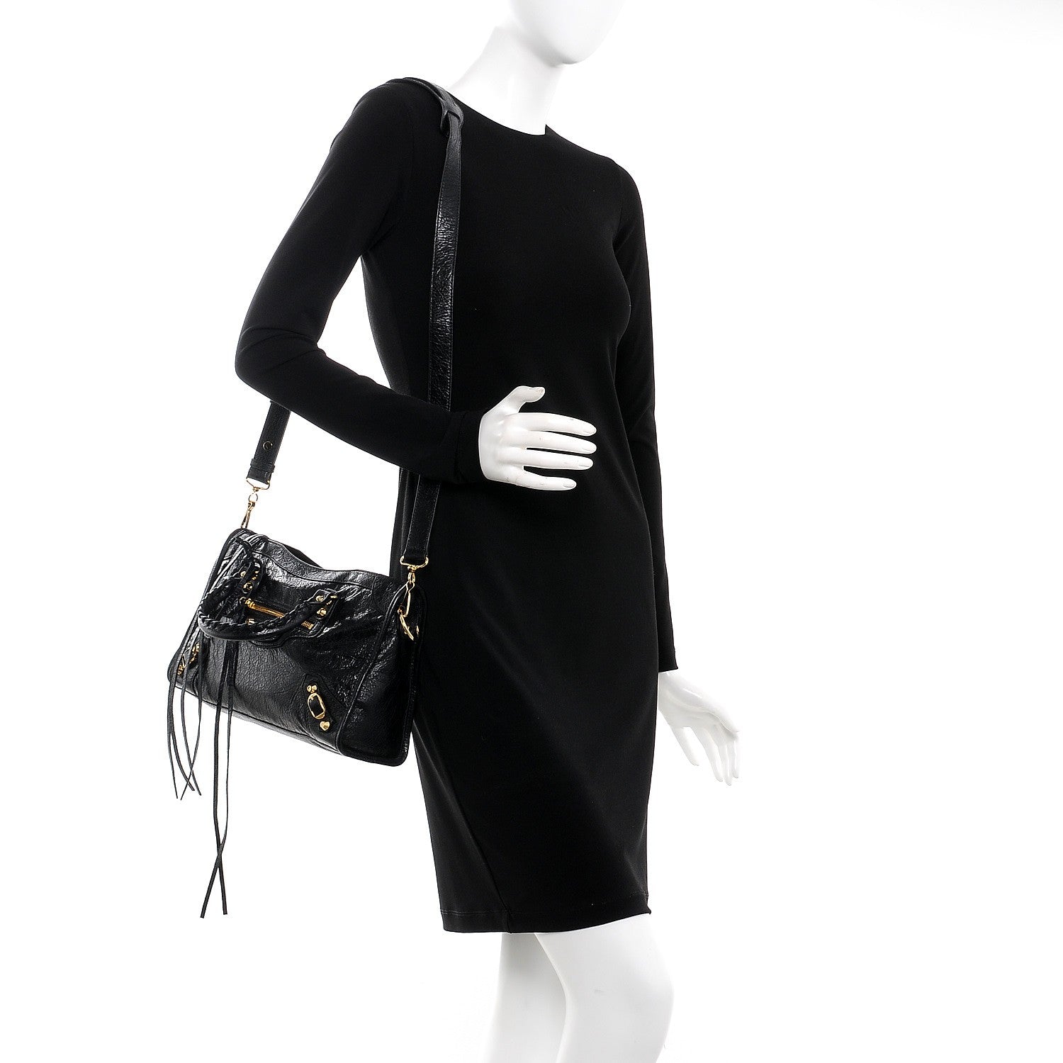 Balenciaga Agneau Classic Gold Hardware S City Black 2 of 7