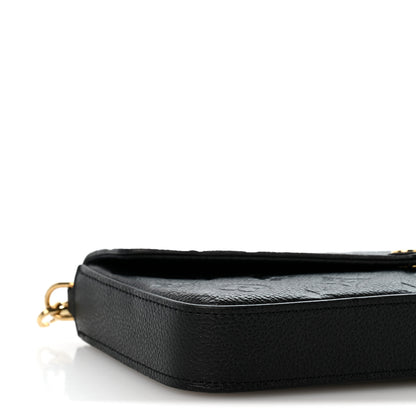 Louis Vuitton Empreinte Pochette Felicie Chain Wallet Black 9 of 12