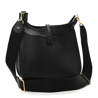 Hermes Taurillon Clemence Evelyne III PM Black 3 of 9