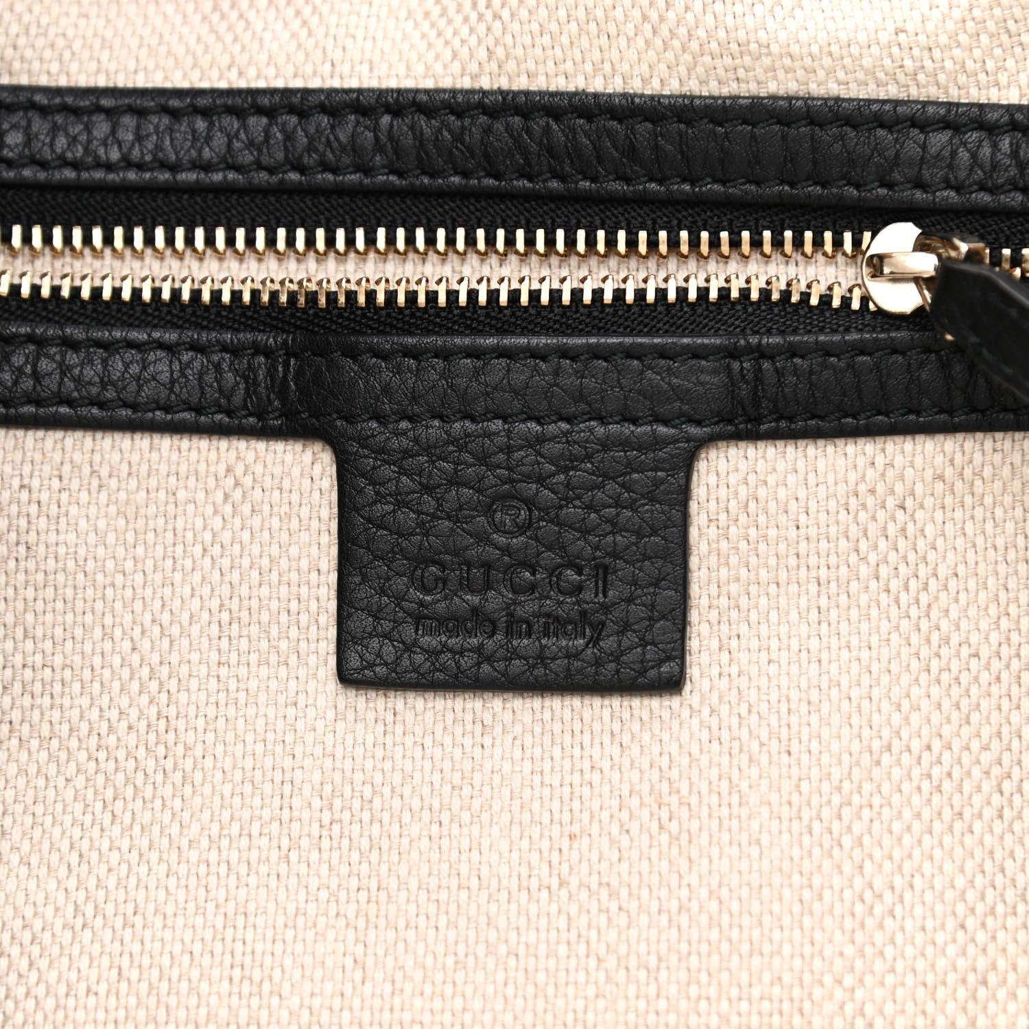 Gucci Pebbled Calfskin Medium Soho Shoulder Bag Black 6 of 11