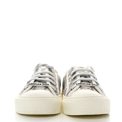 Christian Dior Canvas Oblique Walk'N'Dior Low Top Sneakers 36.5 Grey Stone 2 of 8