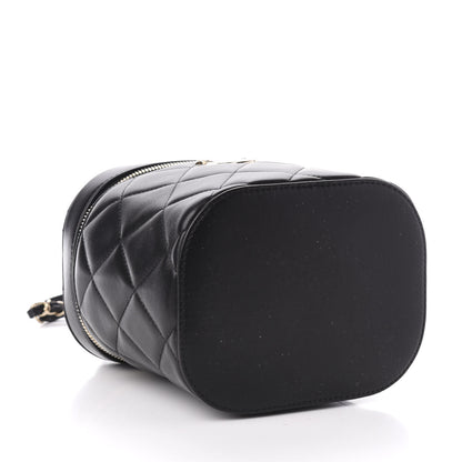 Chanel Lambskin Quilted Trendy Vanity Case Black 4 of 10