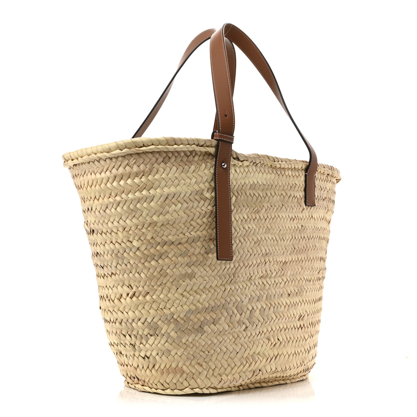 Raffia Large Basket Tote Bag Natural Tan
