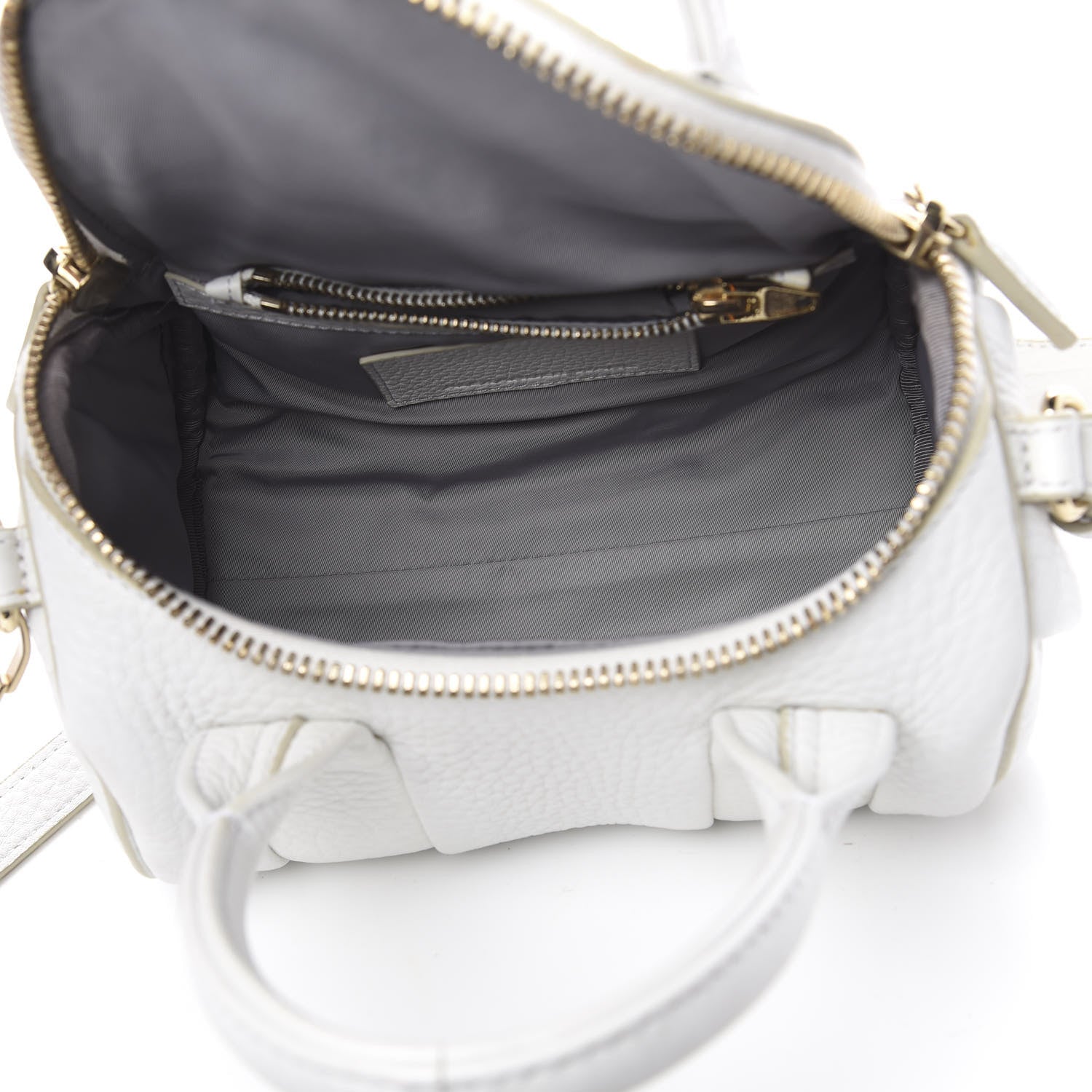 Alexander Wang Pebbled Lambskin Mini Rockie Gray Gold Hardware 4 of 9