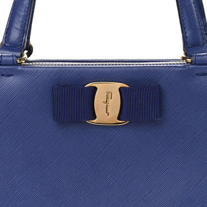 Salvatore Ferragamo Printed Calfskin Tracy Vara Tote New Iris 8 of 10