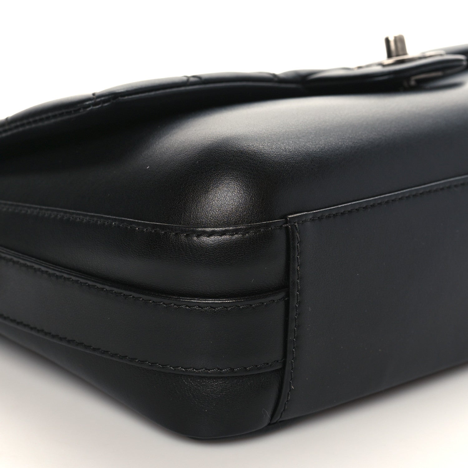 Chanel Calfskin Quilted Large Rock My Shoulder Flap Black 8 of 10