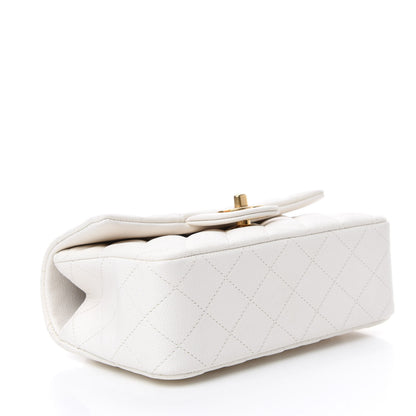 Chanel Caviar Quilted Mini Top Handle Rectangular Flap White 4 of 10