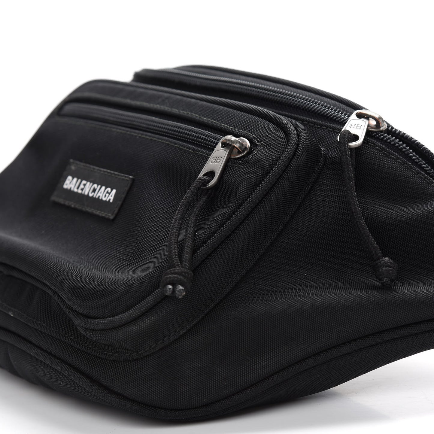 Nylon Canvas Explorer Beltpack Black White