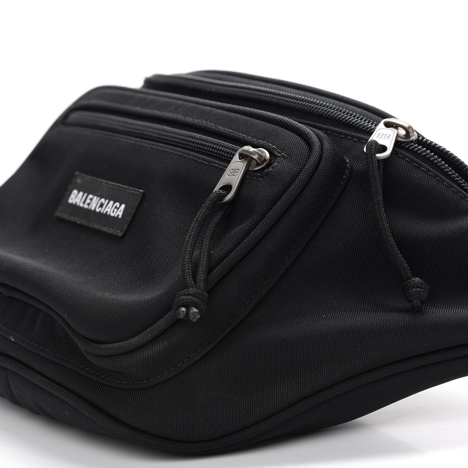 Balenciaga Nylon Canvas Explorer Beltpack Black White 10 of 10