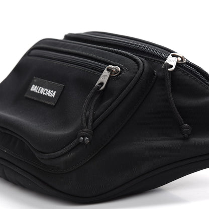 Balenciaga Nylon Canvas Explorer Beltpack Black White 10 of 10