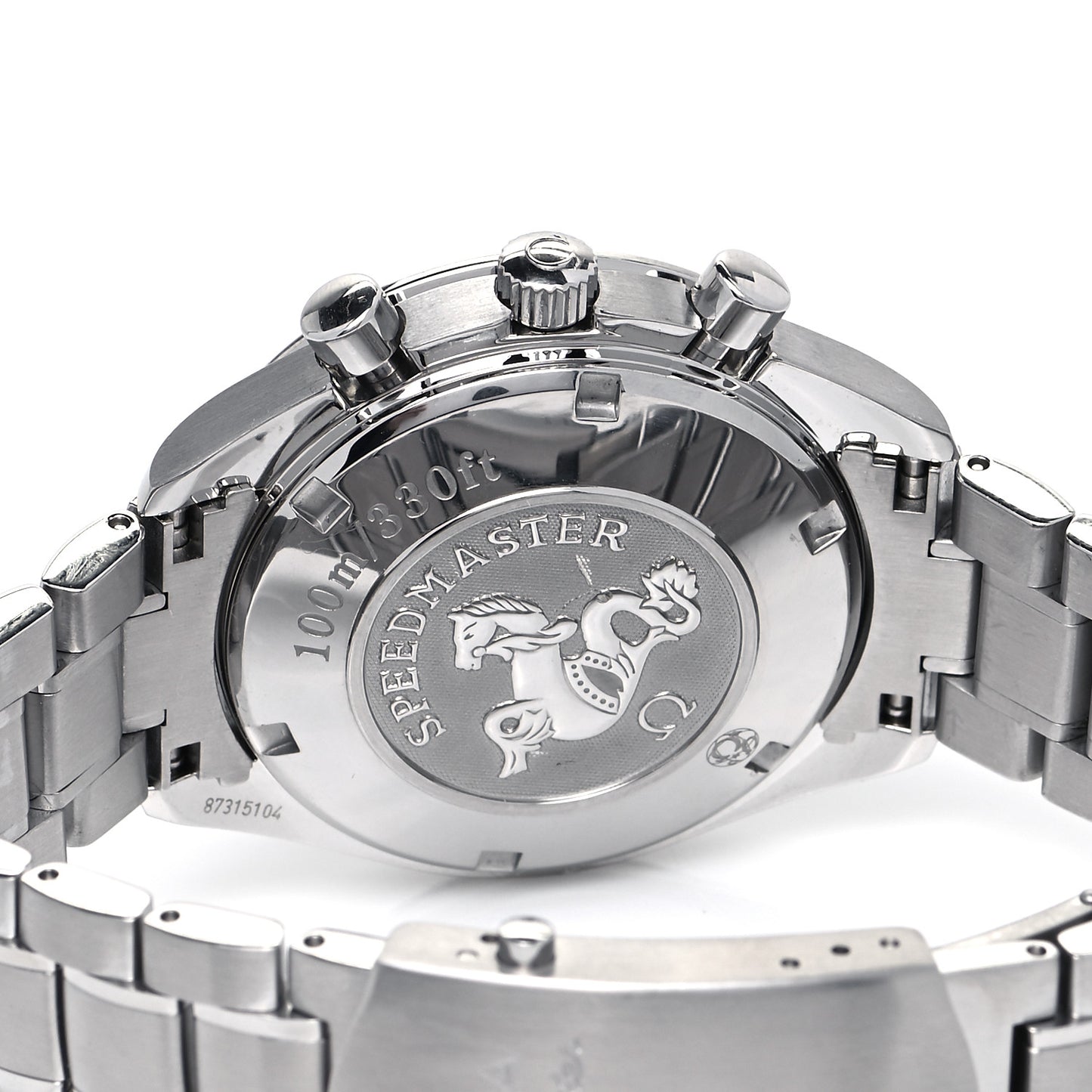 Stainless Steel 40mm Speedmaster Date Chronograph Automatic Watch Grey 323.30.40.40.06.001
