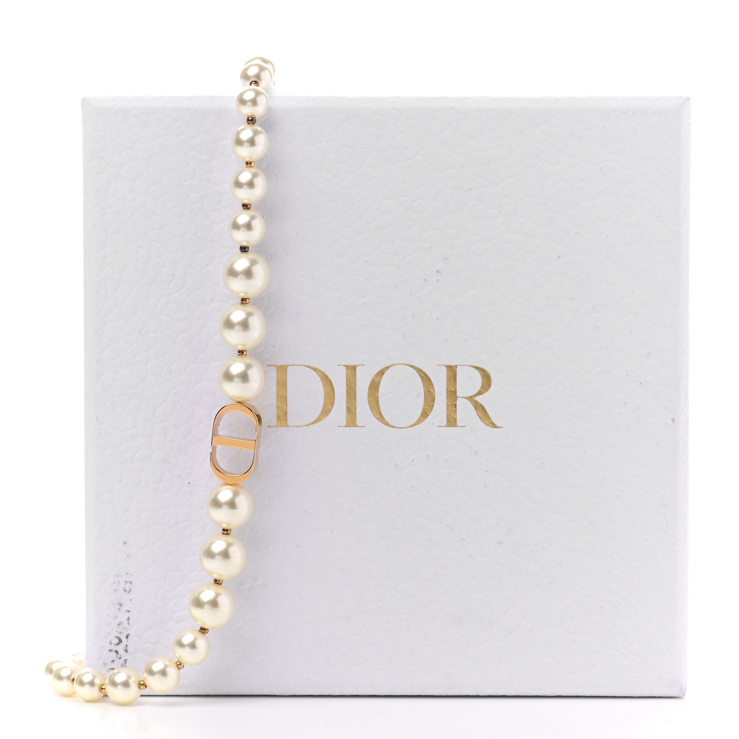 Christian Dior Pearl 30 Montaigne Choker Necklace Gold 6 of 6
