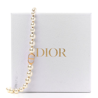 Christian Dior Pearl 30 Montaigne Choker Necklace Gold 6 of 6