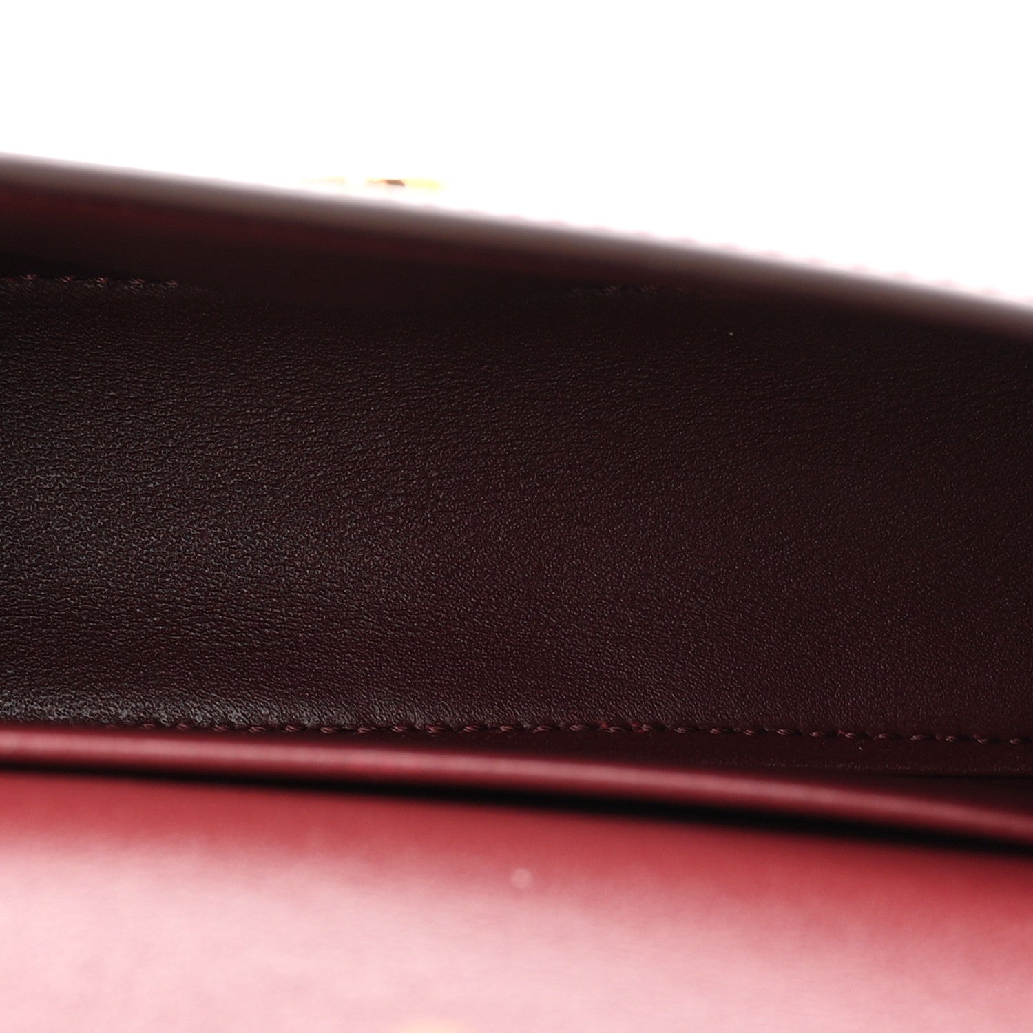Celine Shiny Calfskin Teen Lola Bag Light Burgundy 5 of 11