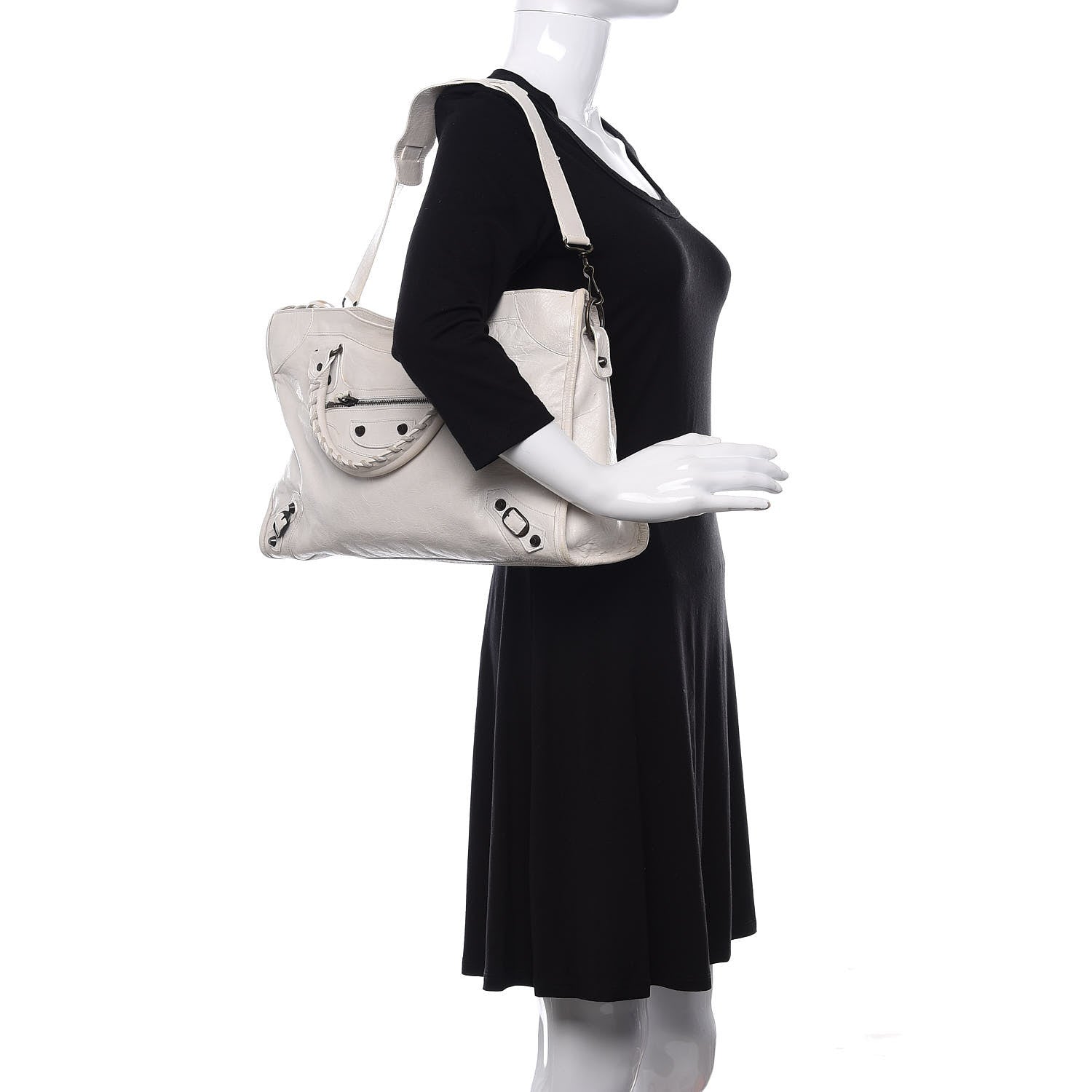 Balenciaga Agneau Classic Hardware City White 4 of 14