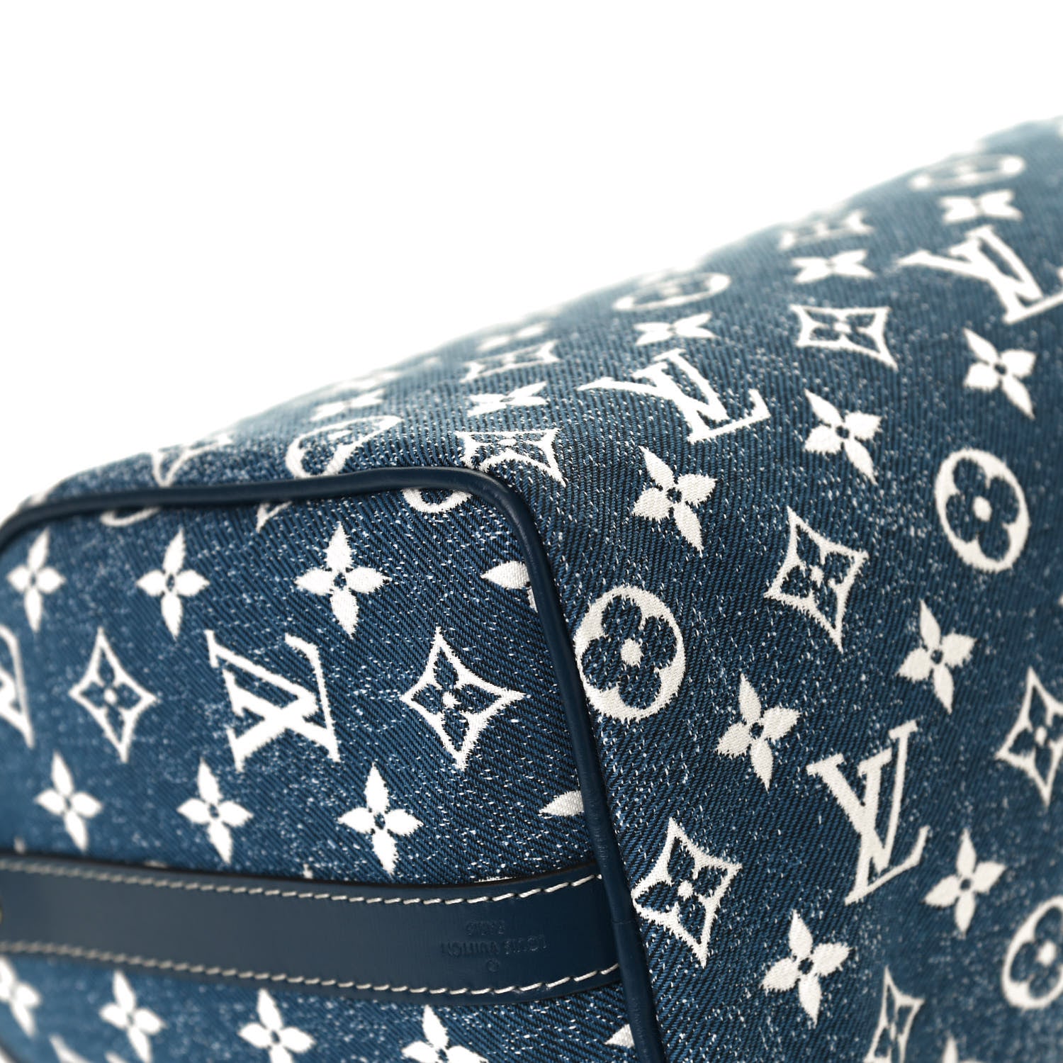 Louis Vuitton Monogram Jacquard Denim Speedy Bandouliere 25 Bleu 11 of 13
