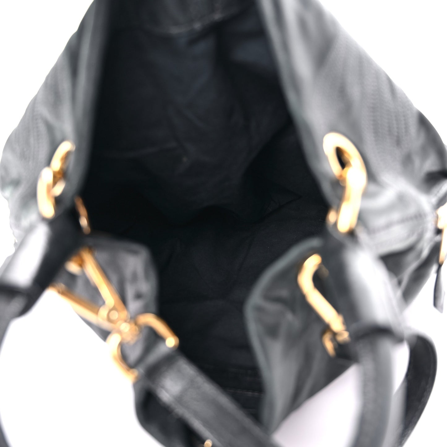 Calfskin Zip Hobo Black