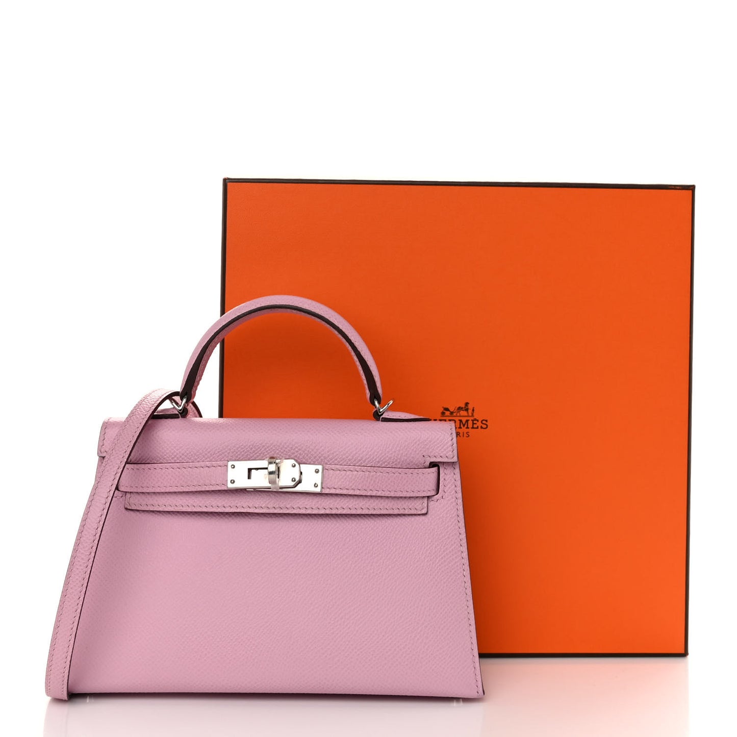Epsom Mini Kelly Sellier 20 Mauve Sylvestre