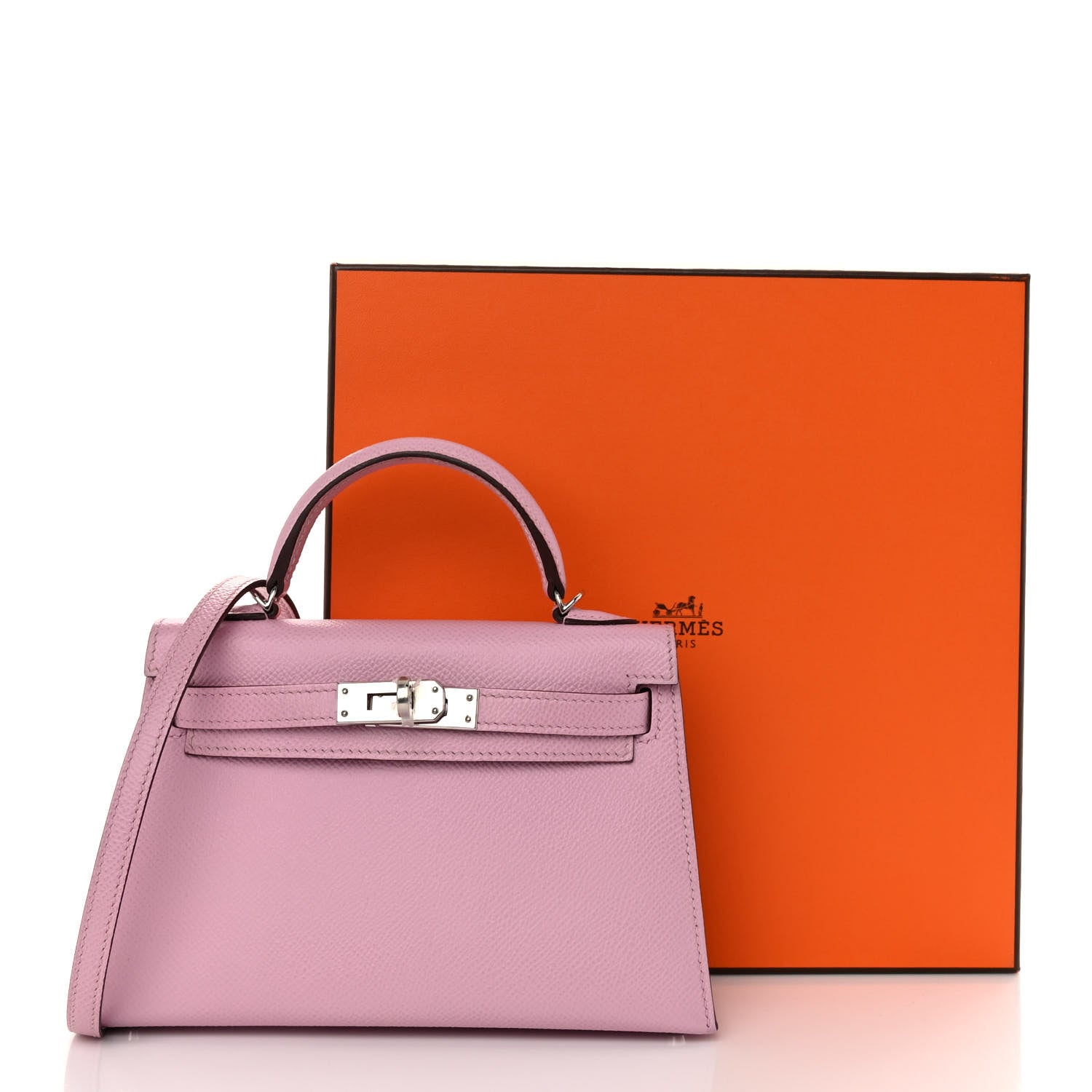 Hermes Epsom Mini Kelly Sellier 20 Mauve Sylvestre 12 of 12