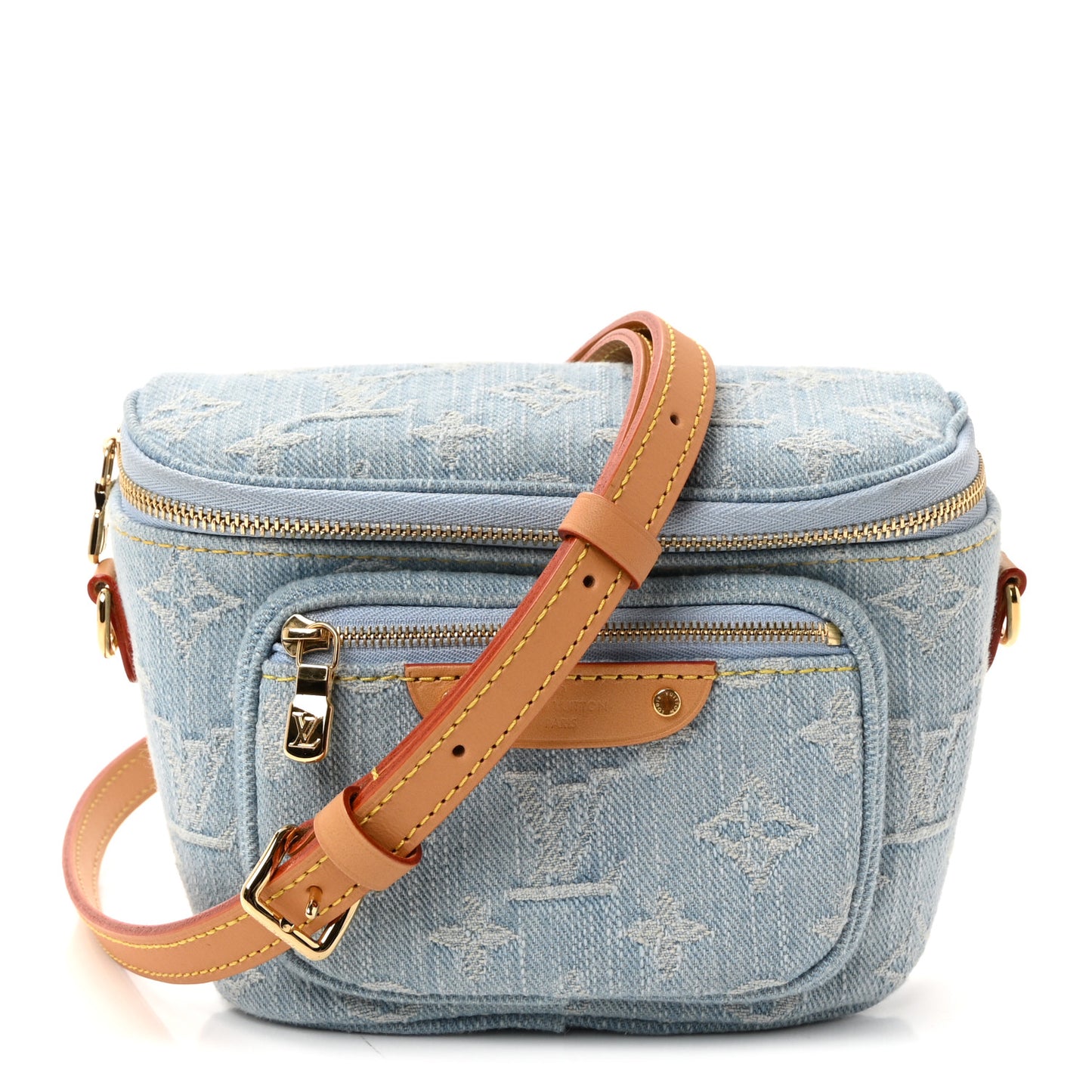 Monogram Denim Mini Bumbag Sky Blue