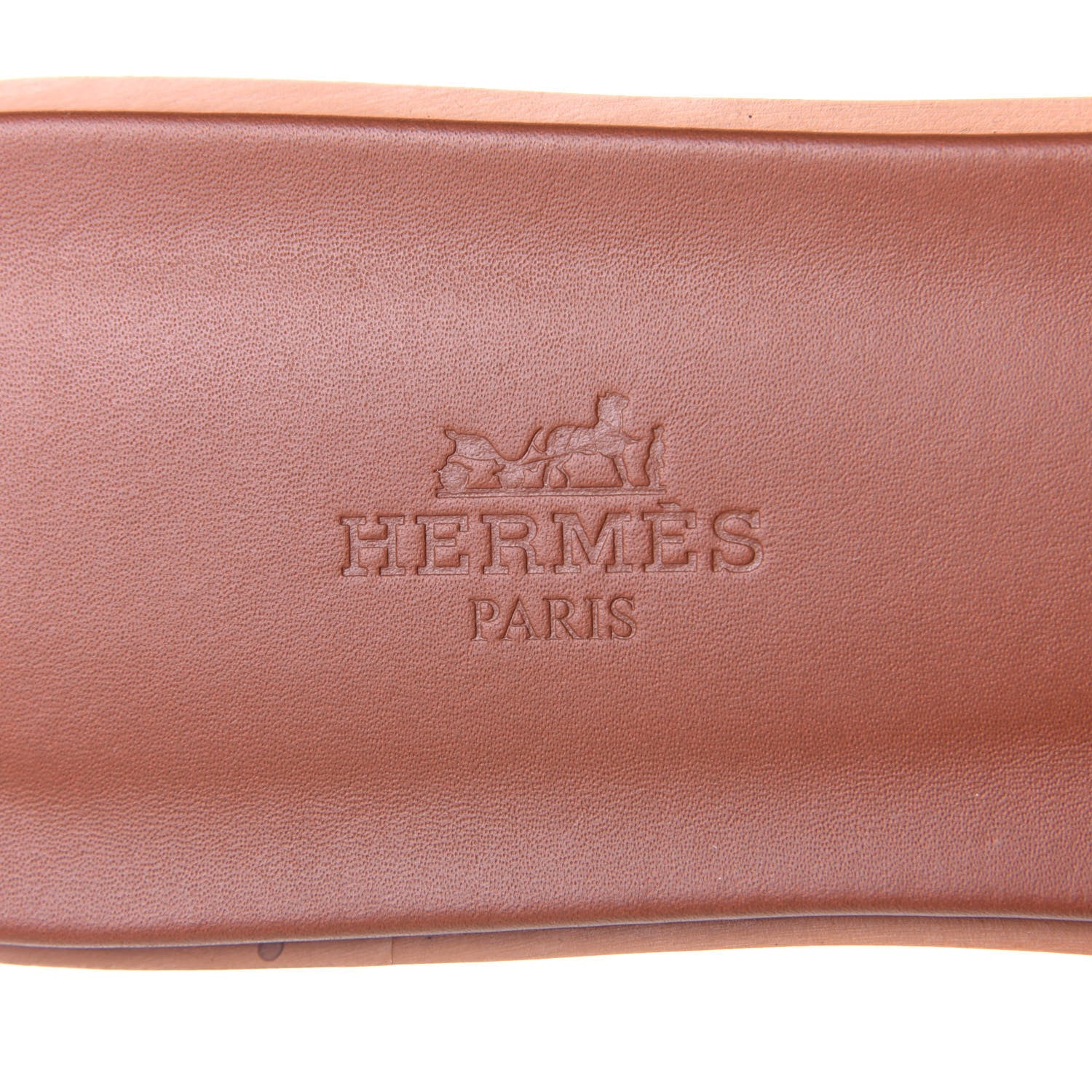 Hermes Box Calfskin Oran Sandals 39 Gold 9 of 11
