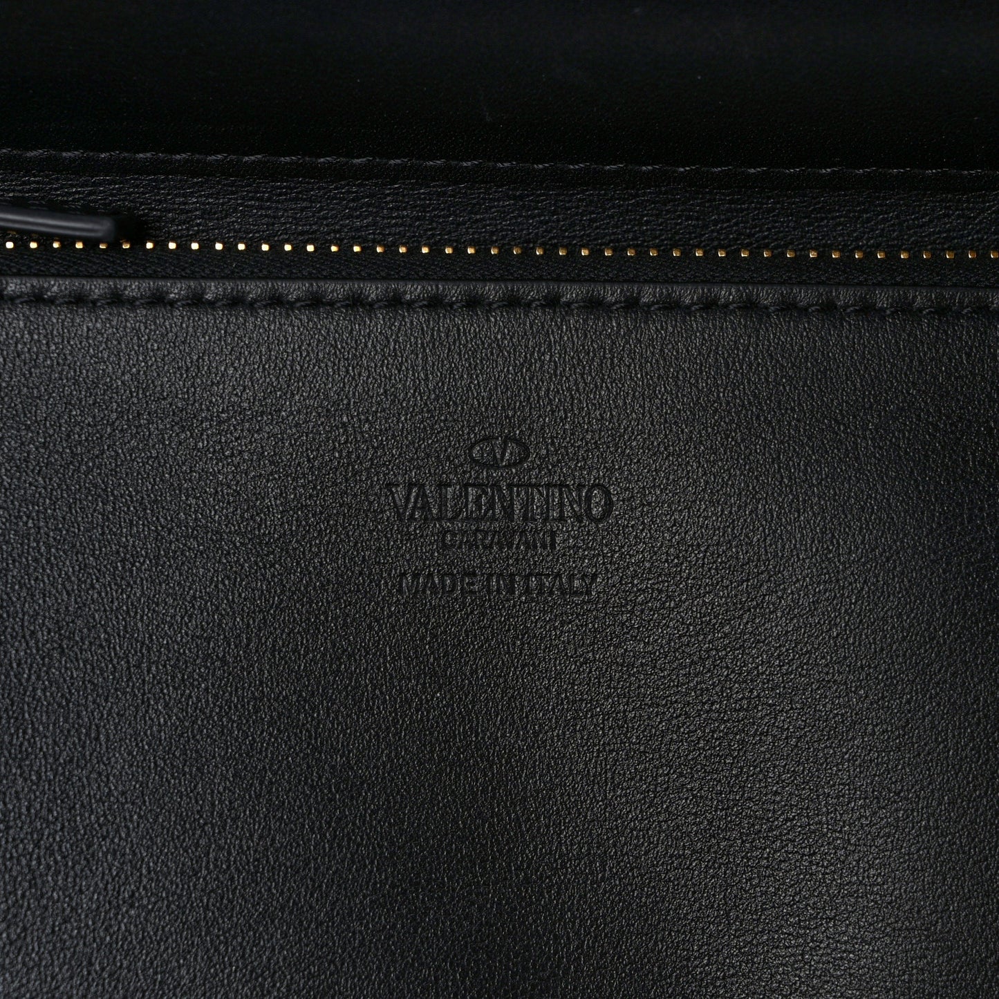 Calfskin VLogo Walk Shoulder Bag Black