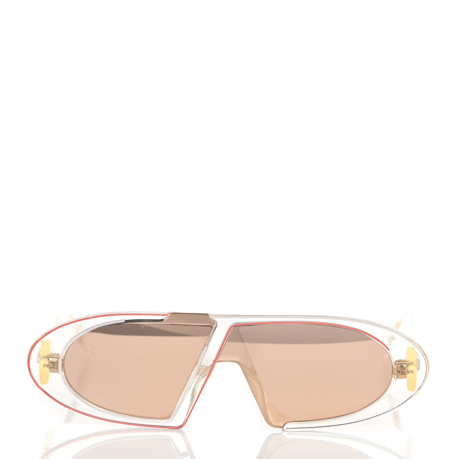 Christian Dior Acetate Oblique Oval Sunglasses Transparent 2 of 8