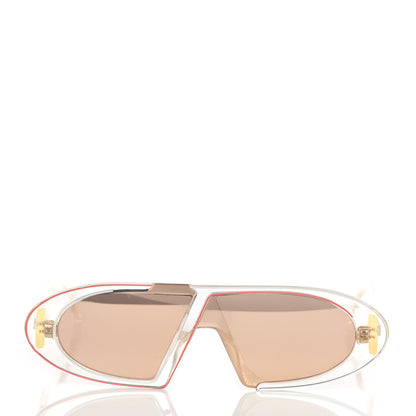 Christian Dior Acetate Oblique Oval Sunglasses Transparent 2 of 8