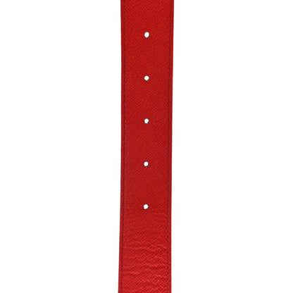 Louis Vuitton Calfskin Monogram 30mm LV Initiales Reversible Belt 90 36 Coquelicot 6 of 9